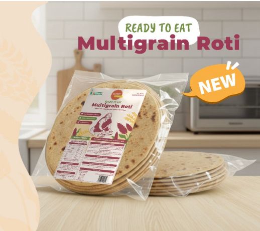 Ready-to-eat multigrain roti made from stone-milled flour in Navan, Ireland